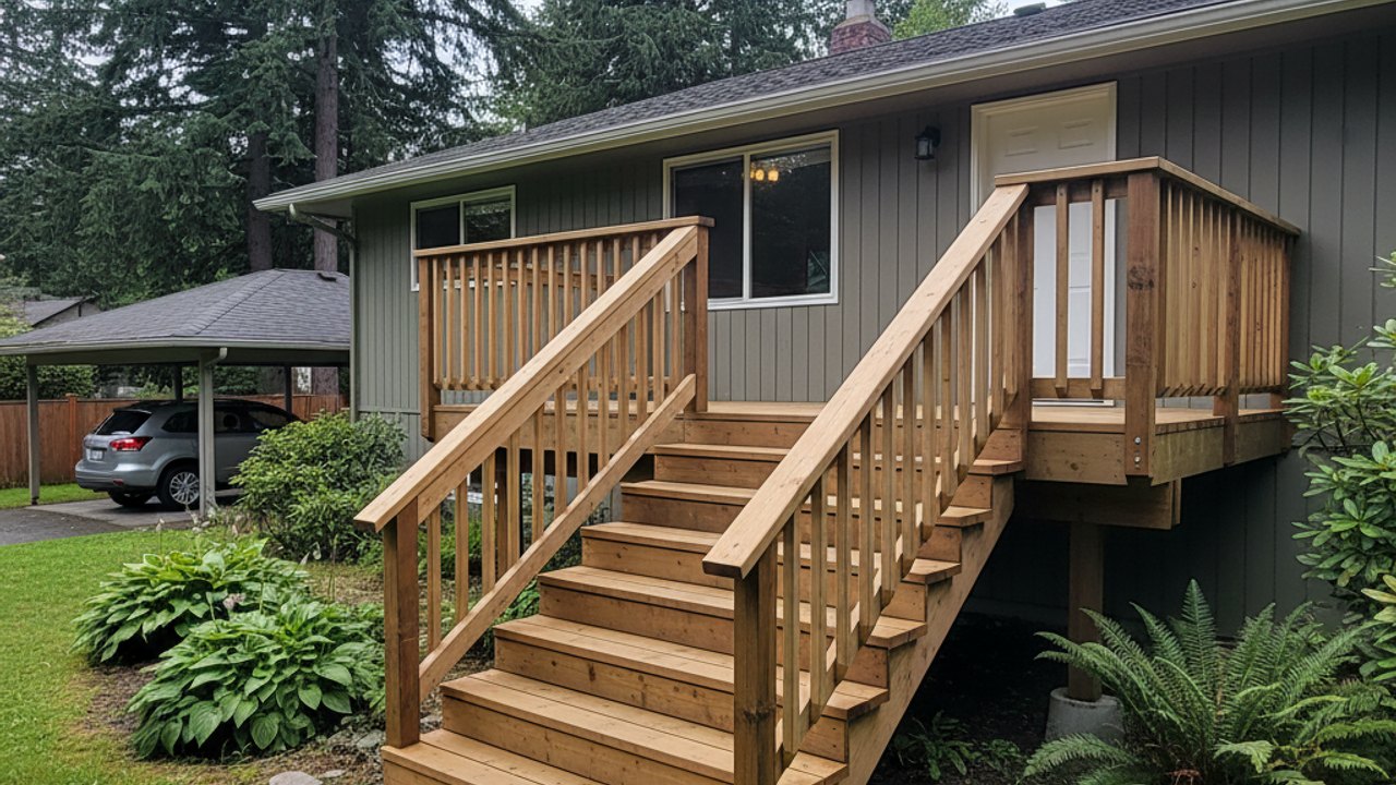 Covered Decks & Roof Structures completed by Oasis Deck Co in Redmond, WA